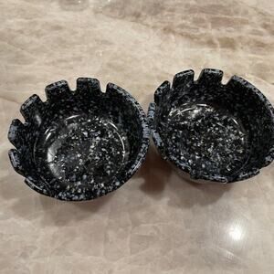 Sta-Safe Eagle ashtrays x2 Blue melamine